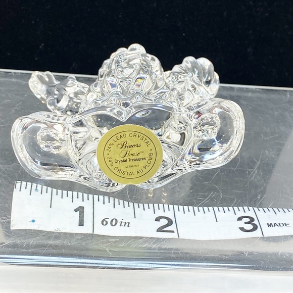 Clown Crystal Princess House Rocking 24% Circus Clear Art Glass Germany 3” x 3” - Picture 8 of 11